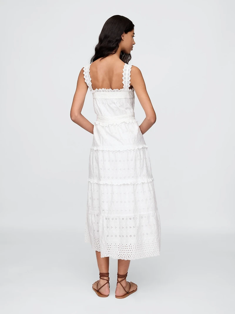 Gap × DÔEN Eyelet Midi Dress