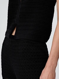 100% Cotton Crochet Ankle Pants