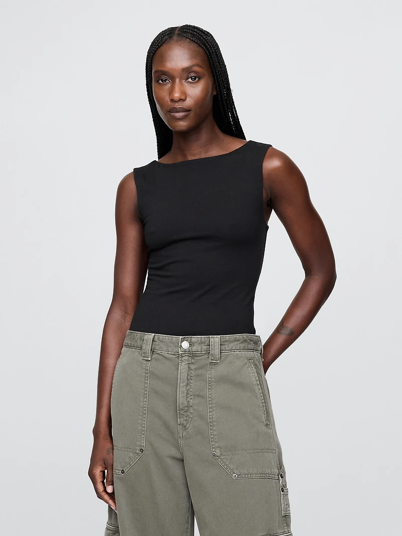 CloseKnit Jersey Boatneck Bodysuit