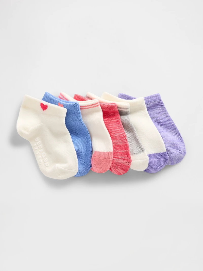 Baby & Toddler No Show Socks (7-Pack