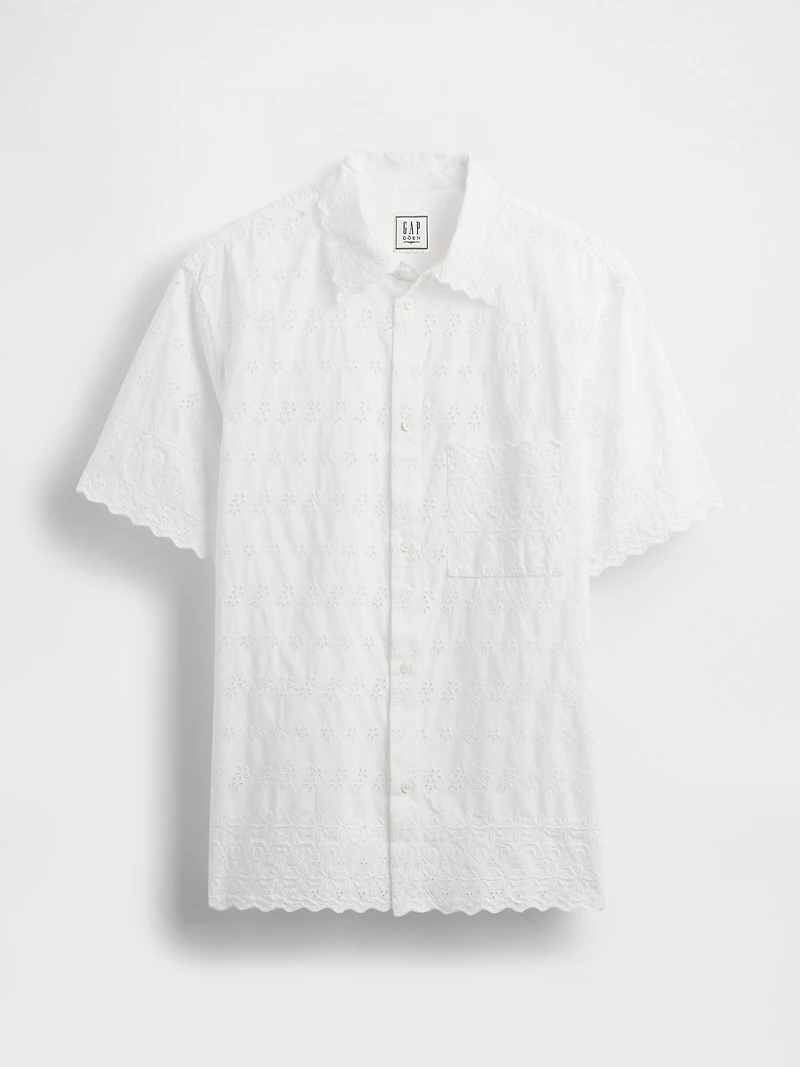 Gap × DÔEN Eyelet Shirt