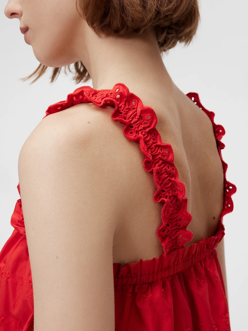 Gap × DÔEN Eyelet Shift Mini Dress