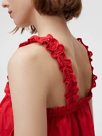 Gap × DÔEN Eyelet Shift Mini Dress