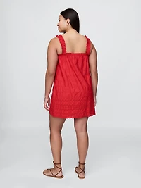 Gap × DÔEN Eyelet Shift Mini Dress