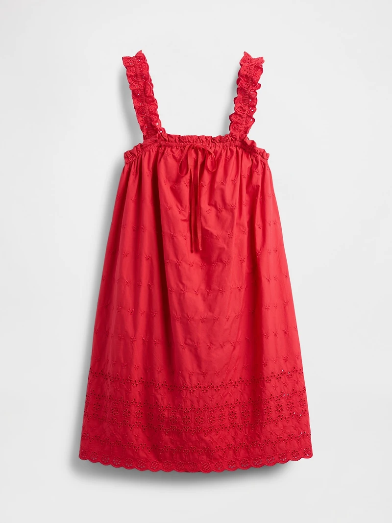 Gap × DÔEN Eyelet Shift Mini Dress