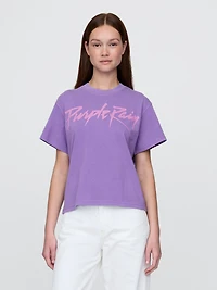 Purple Rain Relaxed Graphic T-Shirt