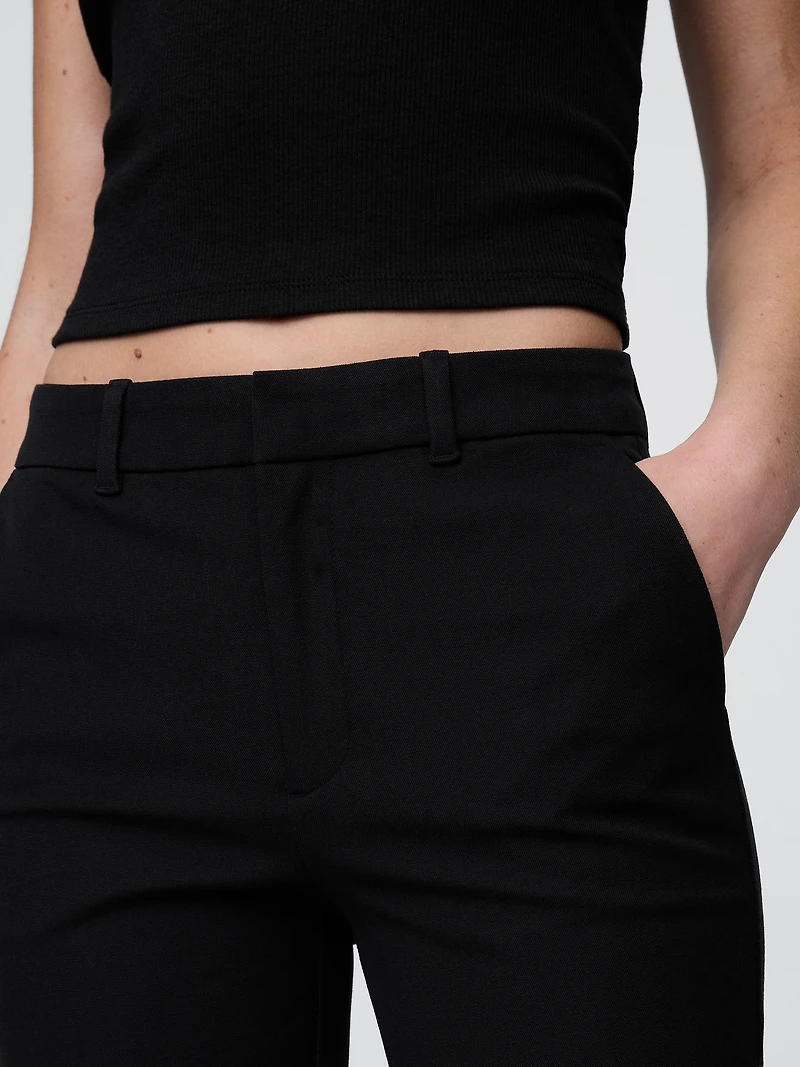 Mid Rise BiStretch Slim Ankle Pants