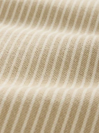 High Rise Khaki Stripe Barrel Jeans