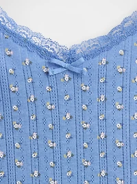 Pointelle PJ Tank Top