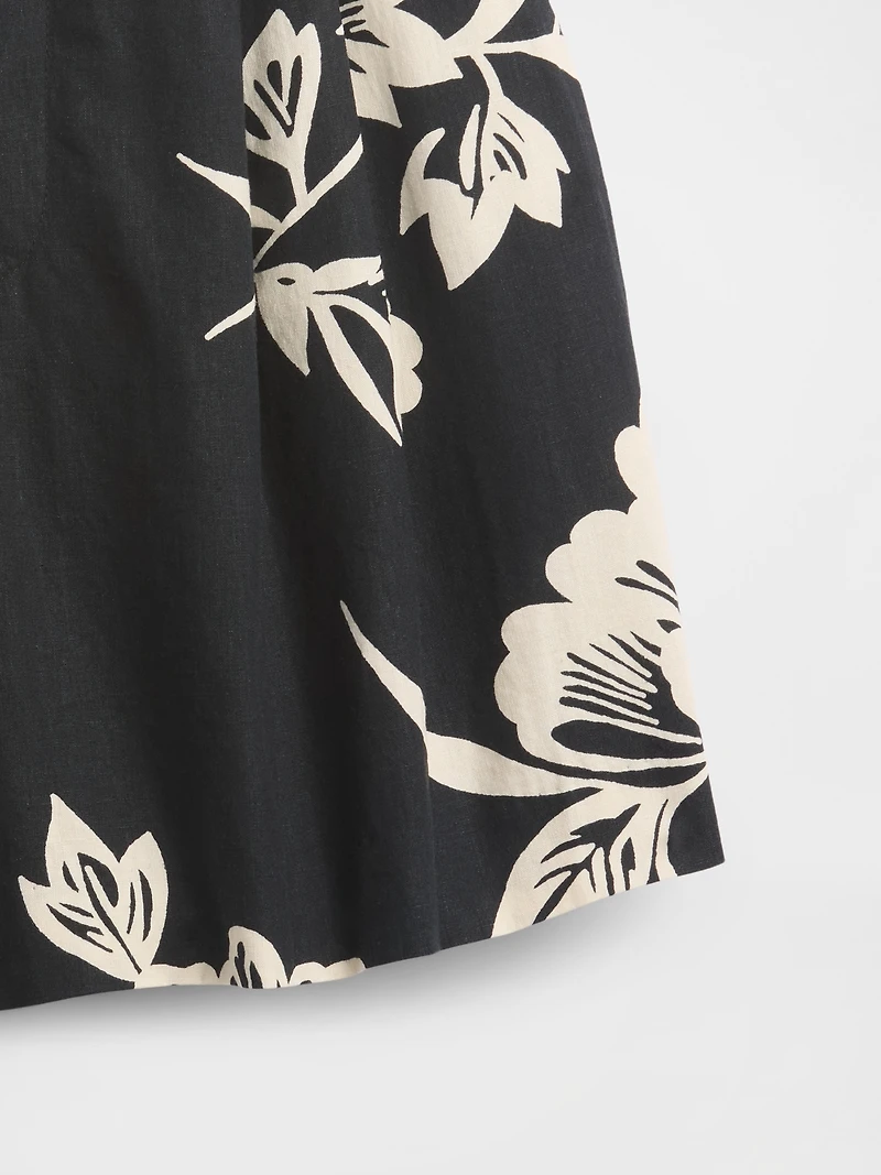 365 High Rise Linen-Blend Shorts