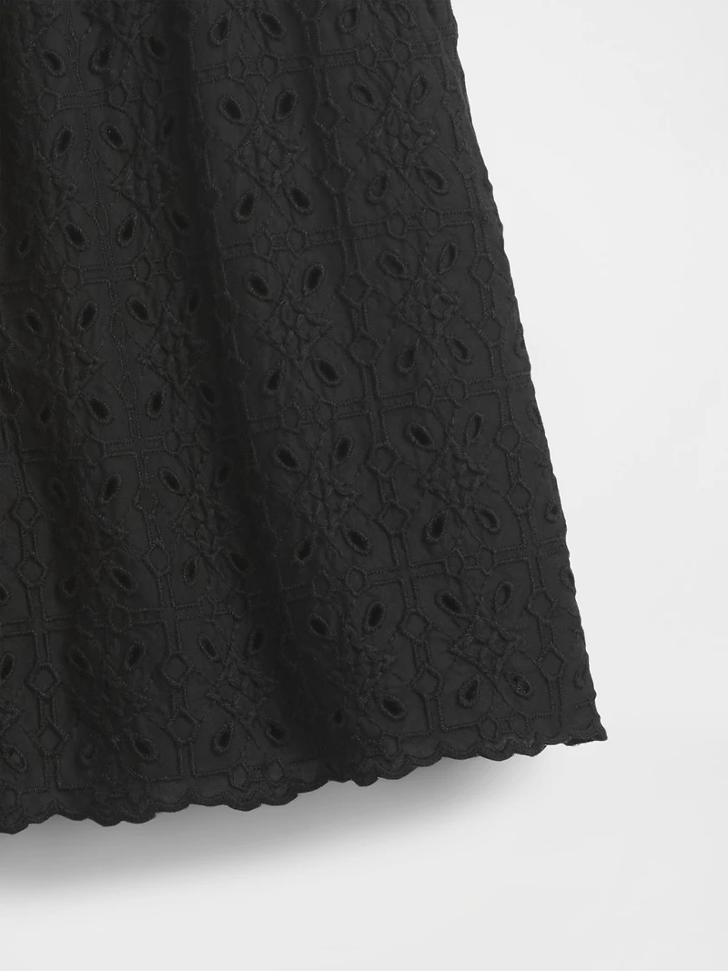 High Rise Eyelet Easy Shorts