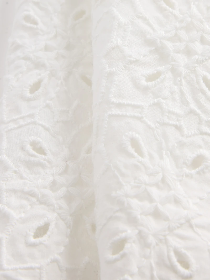 High Rise Eyelet Easy Shorts
