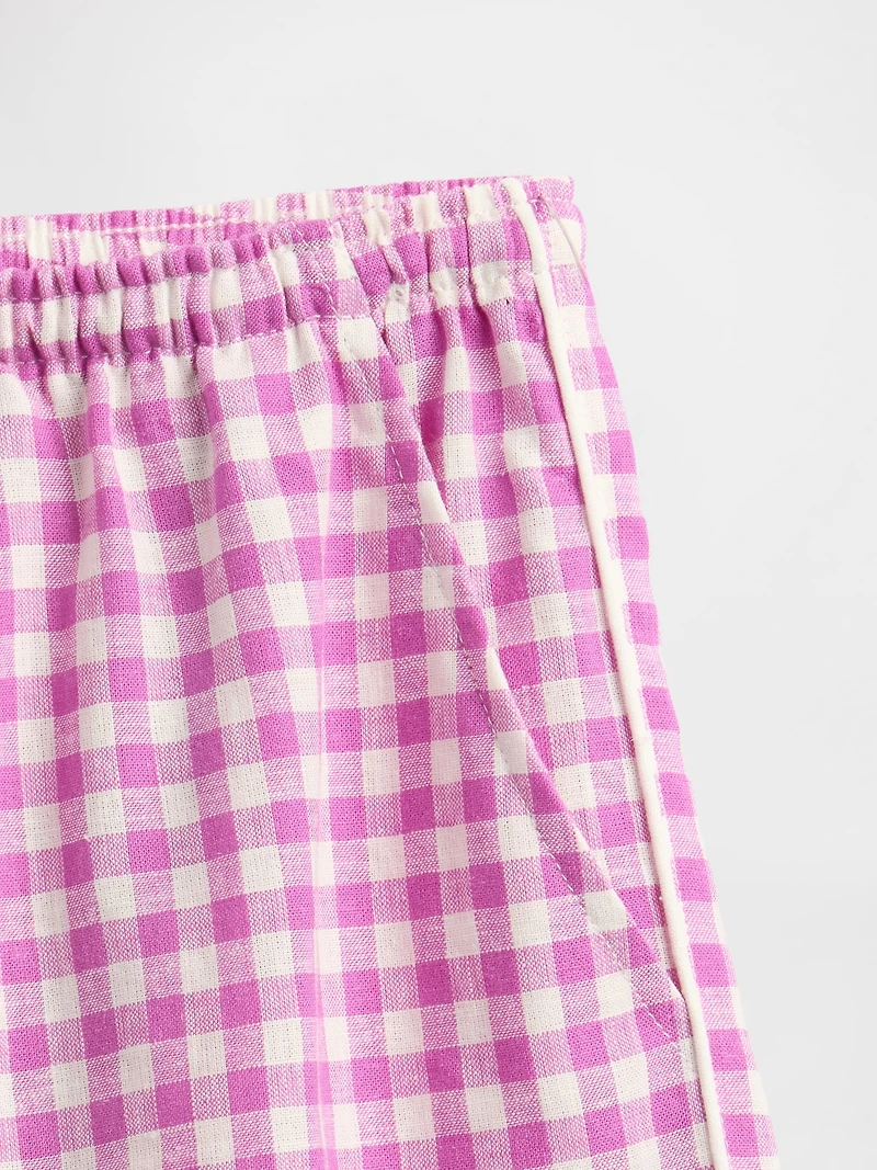 Linen-Blend PJ Pants