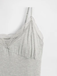 Modal Lace-Trim PJ Dress