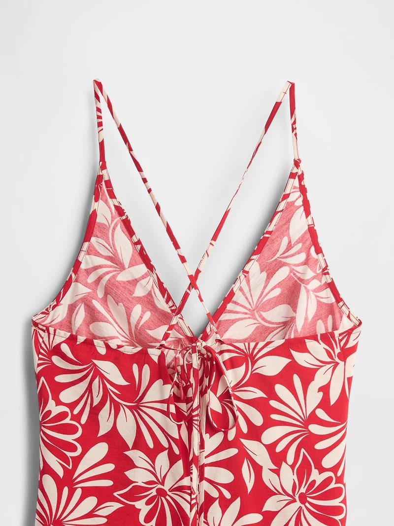 Tie-Back Maxi Slip Dress