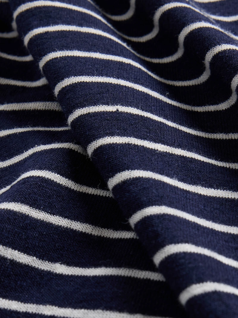 Linen-Blend Crewneck Shell Tank Top