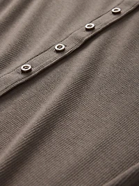 Modern Rib Cardigan Vest