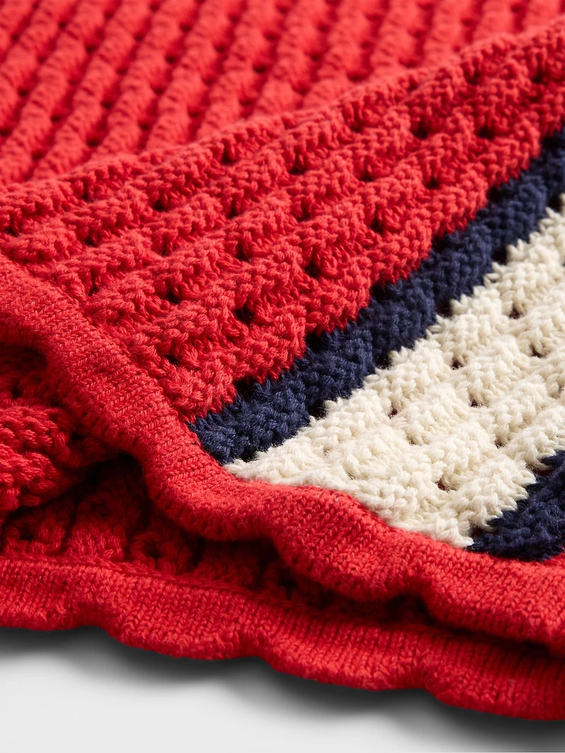 100% Cotton Crochet Cropped Tank Top