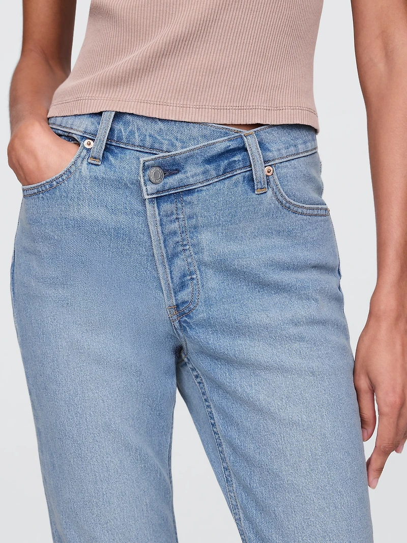 High Rise Crossover '90s Slim Straight Jeans