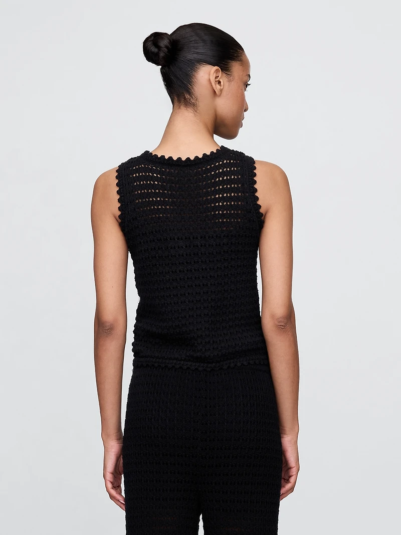 100% Cotton Crochet Tank Top
