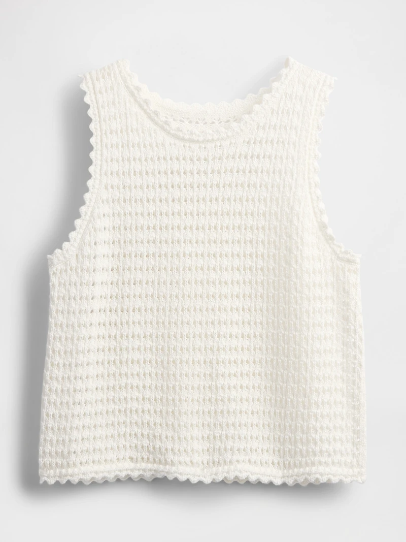 100% Cotton Crochet Tank Top