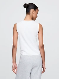 GapFit Breathe Twist-Front Tank Top