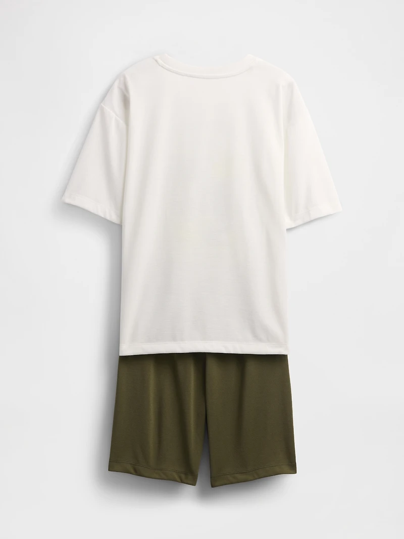Kids Recycled PJ Short Set
