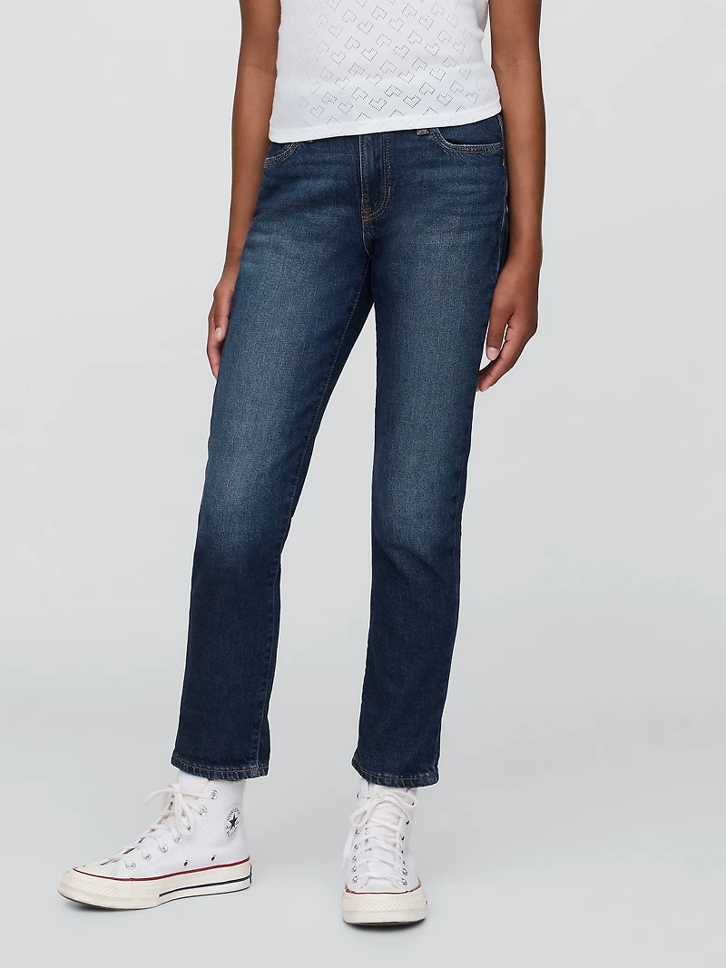 Kids Mid Rise Girlfriend Jeans