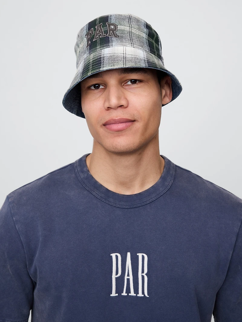 Gap × Malbon Linen-Cotton Reversible Logo Bucket Hat