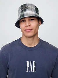 Gap × Malbon Linen-Cotton Reversible Logo Bucket Hat