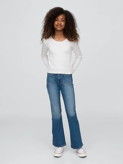 Kids High Rise '70s Flare Jeans