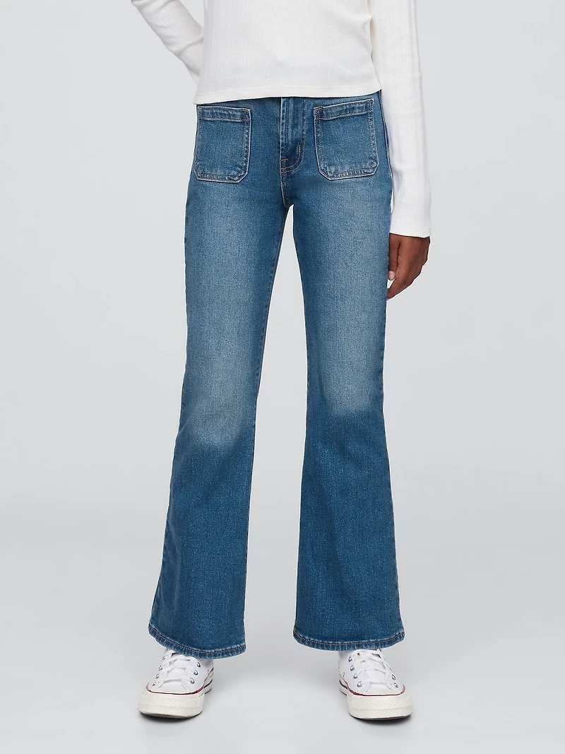 Kids High Rise '70s Flare Jeans