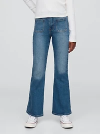 Kids High Rise '70s Flare Jeans