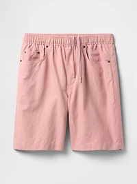 9" Linen-Cotton Easy Shorts