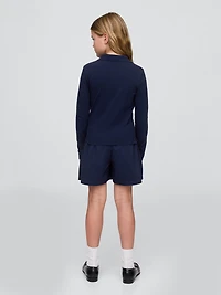 Kids Uniform Pleated Khaki Easy Skort