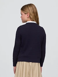 Kids Uniform Cardigan Sweater