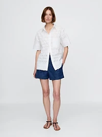Gap × DÔEN Eyelet Shirt