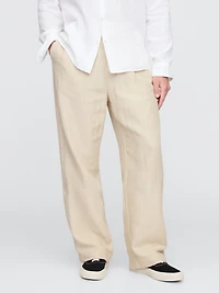 Linen-Cotton '90s Loose Pleated Khakis