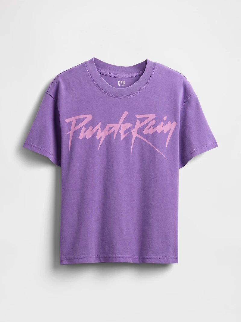 Purple Rain Relaxed Graphic T-Shirt