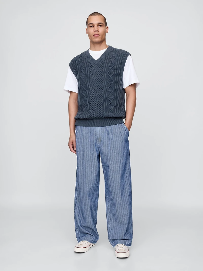 Gap × Malbon Cable-Knit Sweater Vest