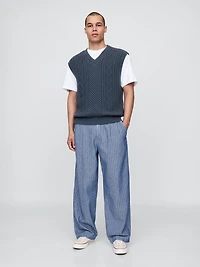 Gap × Malbon Cable-Knit Sweater Vest