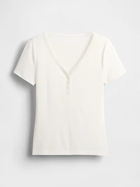Mini Rib Henley PJ Top