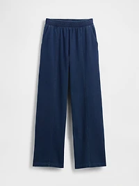 Seamed Wide-Leg Sweatpants