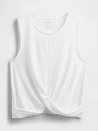 GapFit Breathe Twist-Front Tank Top