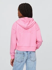 Lilo & Stitch Kids French Terry Crop Zip Hoodie