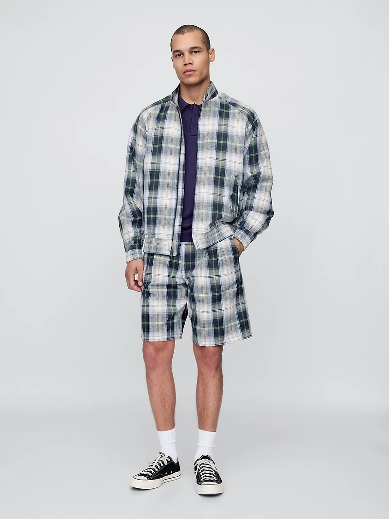 Gap × Malbon Linen-Cotton Bomber Jacket