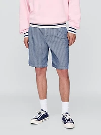 Gap × Malbon 9.5" Pleated Baggy Shorts