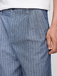 Gap × Malbon 9.5" Pleated Baggy Shorts