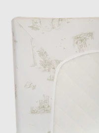The Gilded Bird Safari Toile Fitted Crib Sheet