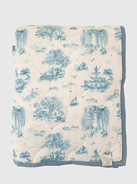 The Gilded Bird Spring Toile Quilted Playmat